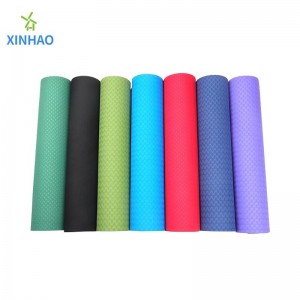 Protezione ambientale a doppio strato a doppio colore personalizzabile (4/6/8mm) tappetino da yoga TPE all\'ingrosso, adatto a yoga, fitness, pilates